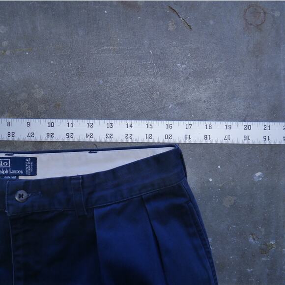 Vintage 90s Polo Ralph Lauren Andrew Pant Chino Navy Pants - Picture 5 of 8